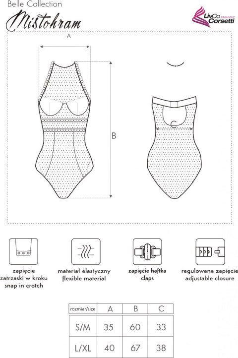Body Mistohram rozmiar - S/M