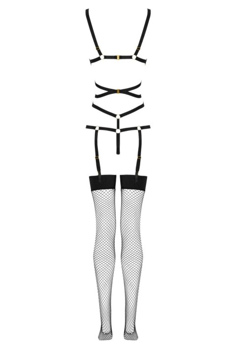 Thiara Black czarne body z pończochami S/M