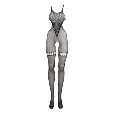 Net High Neck Bodystocking - One Size