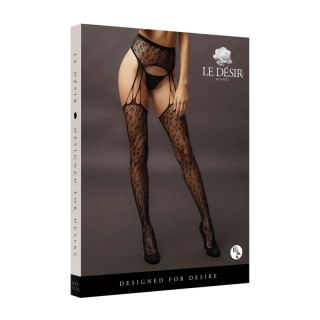 Suspender Leopard Pantyhose - One Size