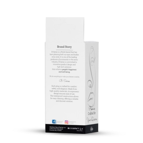 Plug-Jewellery Dark Silver BUTT PLUG- Pink