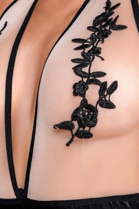 Wetlook body dress KIARA - black M