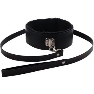 Collar with detachable leash