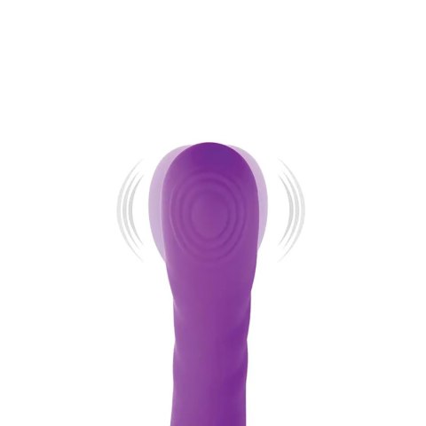 Purple clitoral and G-spot vibrator