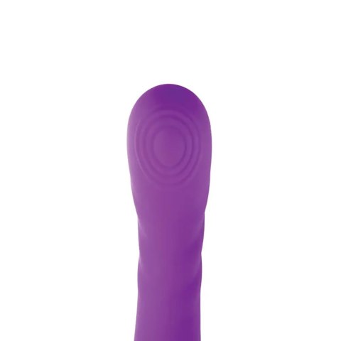 Purple clitoral and G-spot vibrator