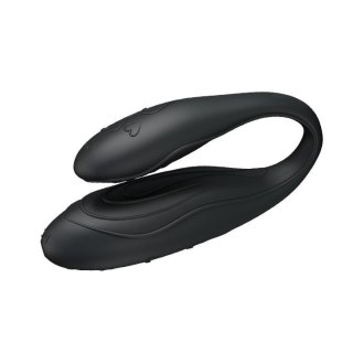 Wibrator dla par 9.5 cm pilot 30 funkcji USB silikon Pretty Love czarny