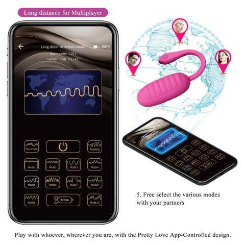 PRETTY LOVE - Catalina, 12 vibration functions Mobile APP Long-distance Control