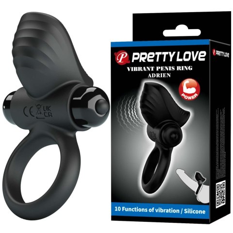 PRETTY LOVE - Vibrate Penis Ring ADRIEN 10 functions