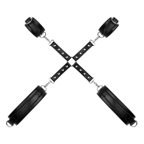Bedroom Fantasies - Bondage Cross
Wrist and Leg Cuffs Black