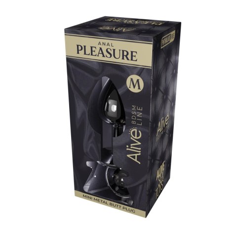 Mini Metal Butt Plug M black