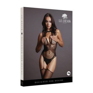 Contrast Suspender Bodystocking - One Size