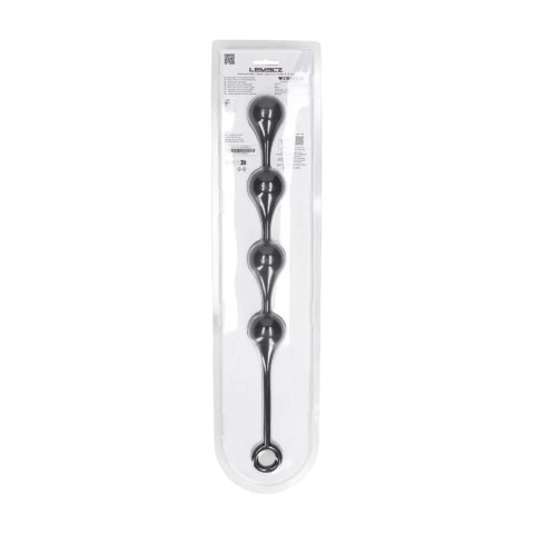 Waterdrop Silicone Anal Balls - L - 40mm - Black