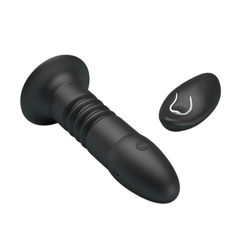 MR PLAY - VIBRATING ANAL PLUG 4 vibrations 4 thrusting Remote Control