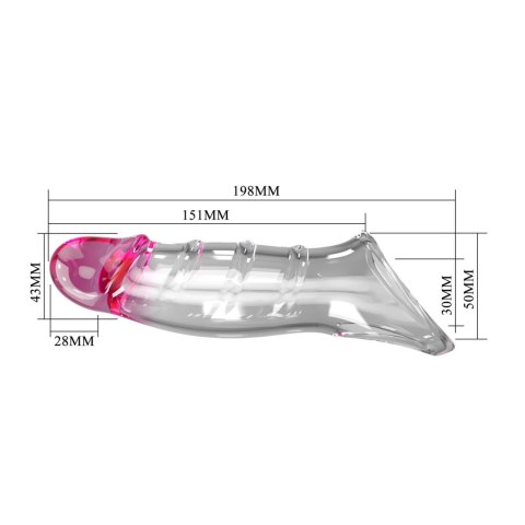 Pretty Love Penis Sleeve - Damell Clear Pink