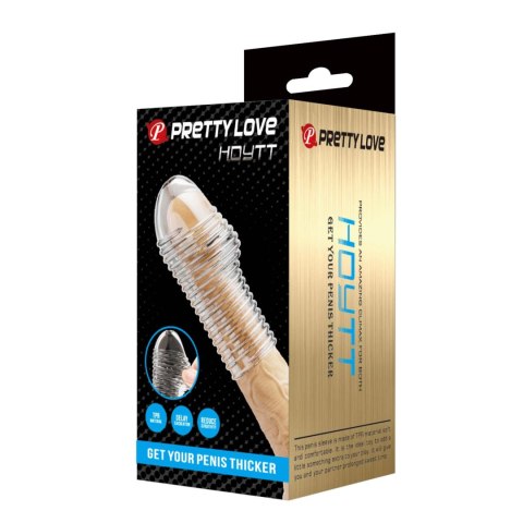 Pretty Love Penis Sleeve - Hoytt (Clear)