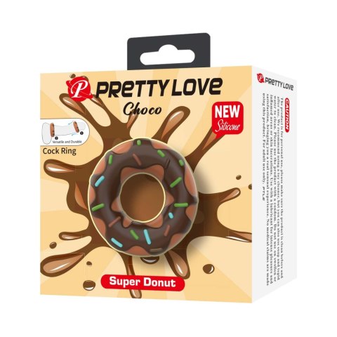 Pretty Love Choco Super Donut Silicone Cock Ring