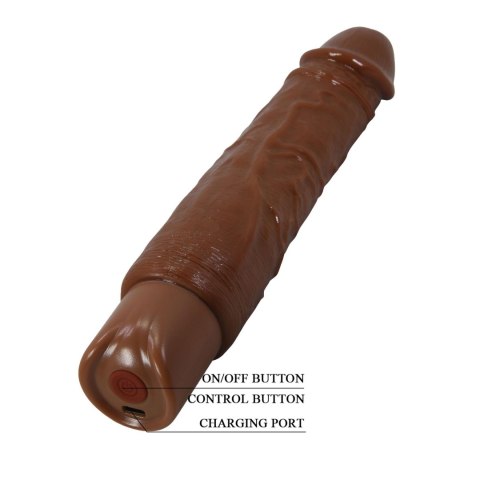 Pretty Love Rufus Realistic Vibrating Dildo (Brown Edition)