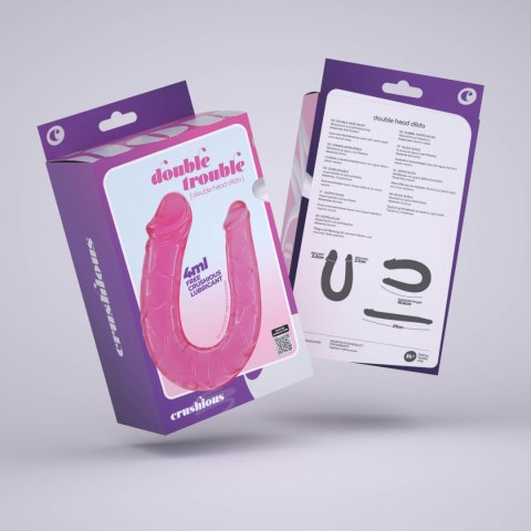 DOUBLE TROUBLE DOUBLE DILDO CRUSHIOUS PINK