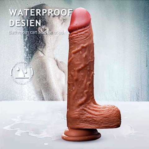 DILDO Realistyczne WIBRATOR Podgrzewany PENIS CZŁONEK Przyssawka XXL Pilot 21cm