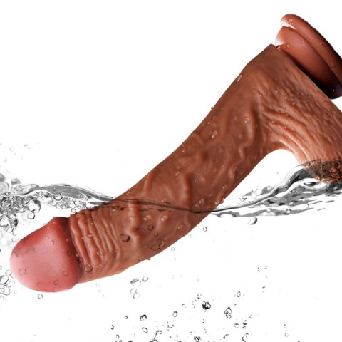 DILDO Realistyczne WIBRATOR Podgrzewany PENIS CZŁONEK Przyssawka XXL Pilot 21cm