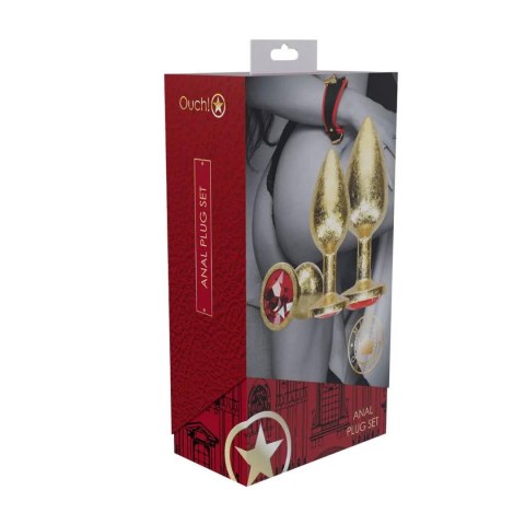 Milan Collection - Metal Anal Plug Set - Gold