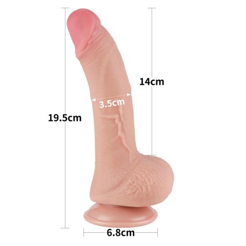 7.5'' Sliding Skin Dual Layer Dong Flesh