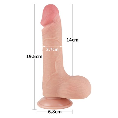 7.5'' Sliding Skin Dual Layer Dong Flesh