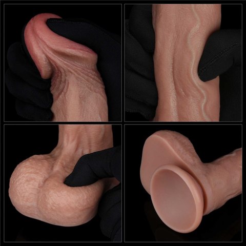 9'' Dual Layered Silicone Cock