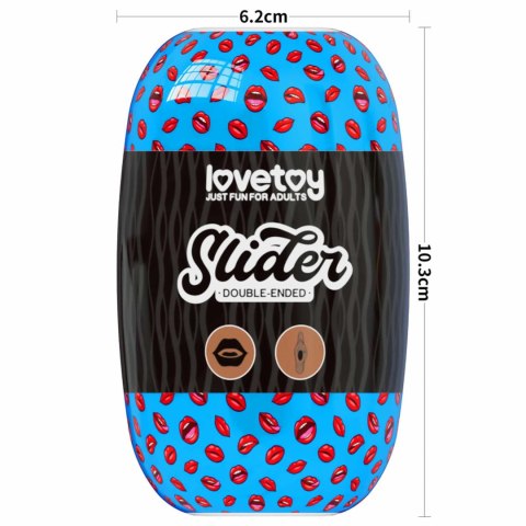 Slider Double-Ended Masturbator Mouth and Vagina