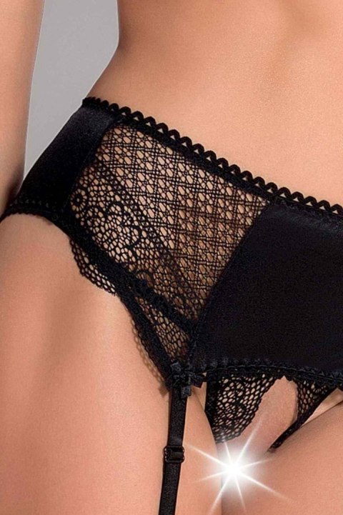 Bielizna-CLARISSE SET WITH OPEN BRA black XXL/XXXL - Casmir