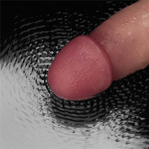 9" Vibrating Sliding Skin Pro II Dual Layer Silicone Dong