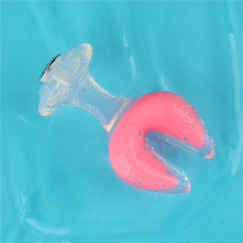 Gemoria Silicone Butt Plug - Dual Crescent (Glow-In-The-Dark)