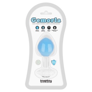 Gemoria Silicone Butt Plug (Glow-In-The-Dark) - blue