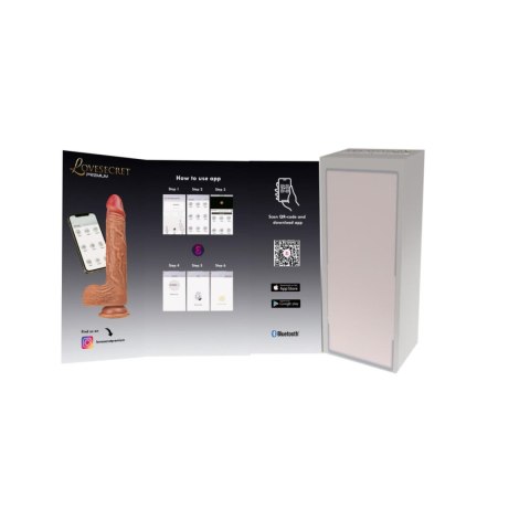 realistyczny wibrator z aplikacją 9 trybów ruch góra dół Tryb Podgrzewania Kolor Ciała