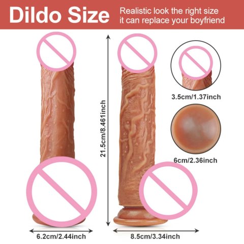 realistyczny wibrator z aplikacją 9 trybów ruch góra dół Tryb Podgrzewania Kolor Ciała