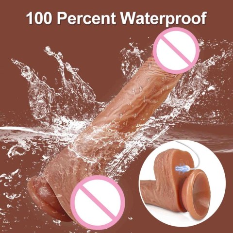 realistyczny wibrator z aplikacją 9 trybów ruch góra dół Tryb Podgrzewania Kolor Ciała