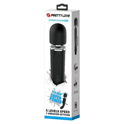 Masażer 7 trybów wibracji 5 poziomów prędkości USB silikon czarny