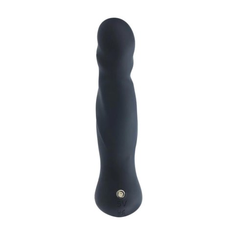 Vibrating and Thrusting Silicone Prostate Massager - Black