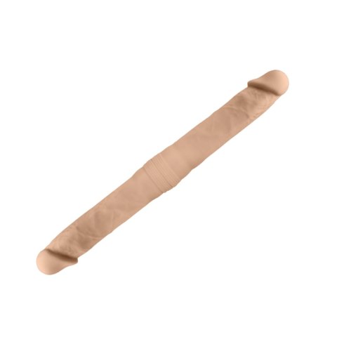 gigantyczne realistyczne podwójne dildo 38,5 cm Termoreaktywność Wodoodporny