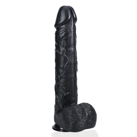 realistyczne dildo 33 cm żyłki na trzonie żołądź moszna Mocna przyssawka
