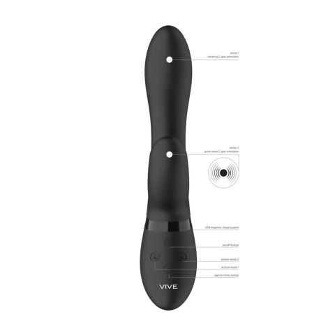 zaawansowany silikonowy króliczek łechtaczkowy 10 trybów USB IPX7