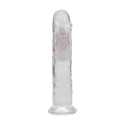 LED Vibrating Straight Cock - 18 cm - Transparent