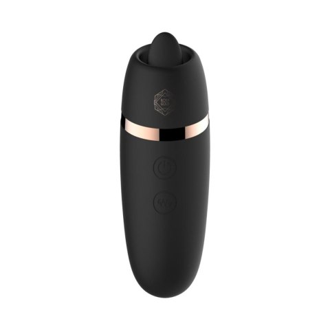 Rosy Gold - Licking Stimulator with Luxury Charging Case - Black