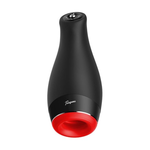 Oral Masturbator czarny podgrzewanie wibracje ssanie oraz ruch posuwisty