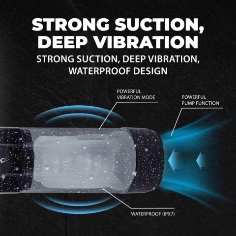 TechnoThrust - Automatic Waterproof Masturbator Pump - Black