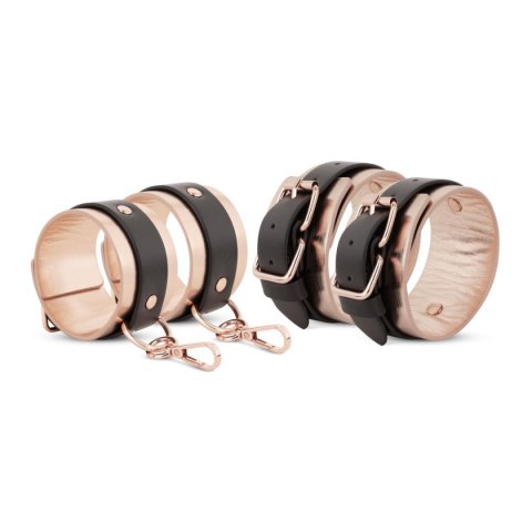 Rosy Gold - Under-Mattress Restraint Set - Black