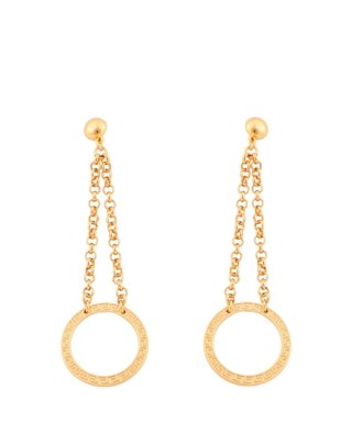 Długie kolczyki z okręgami (P22/LAT/64AU)