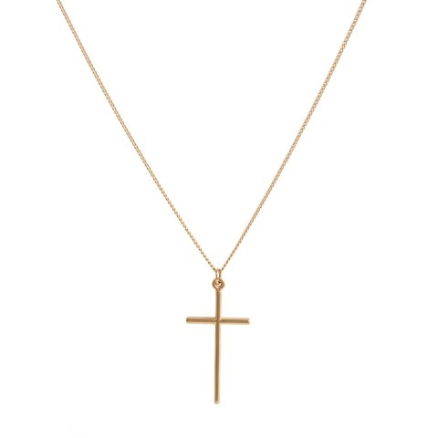 Łańcuszek męski z krzyżem 55 cm (C22/MEN/30/1AU)