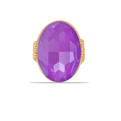 Pierścionek z dużym, kamieniem Crystal Electric Violet Ignite z kolekcji Primero (R23/ZIM/113/16AU)