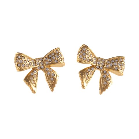 Kolczyki kokardki z kryształkami Aria Princess Collection (P25/NUT/09AU)